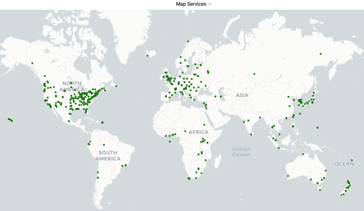 perfSONAR worldwide installations